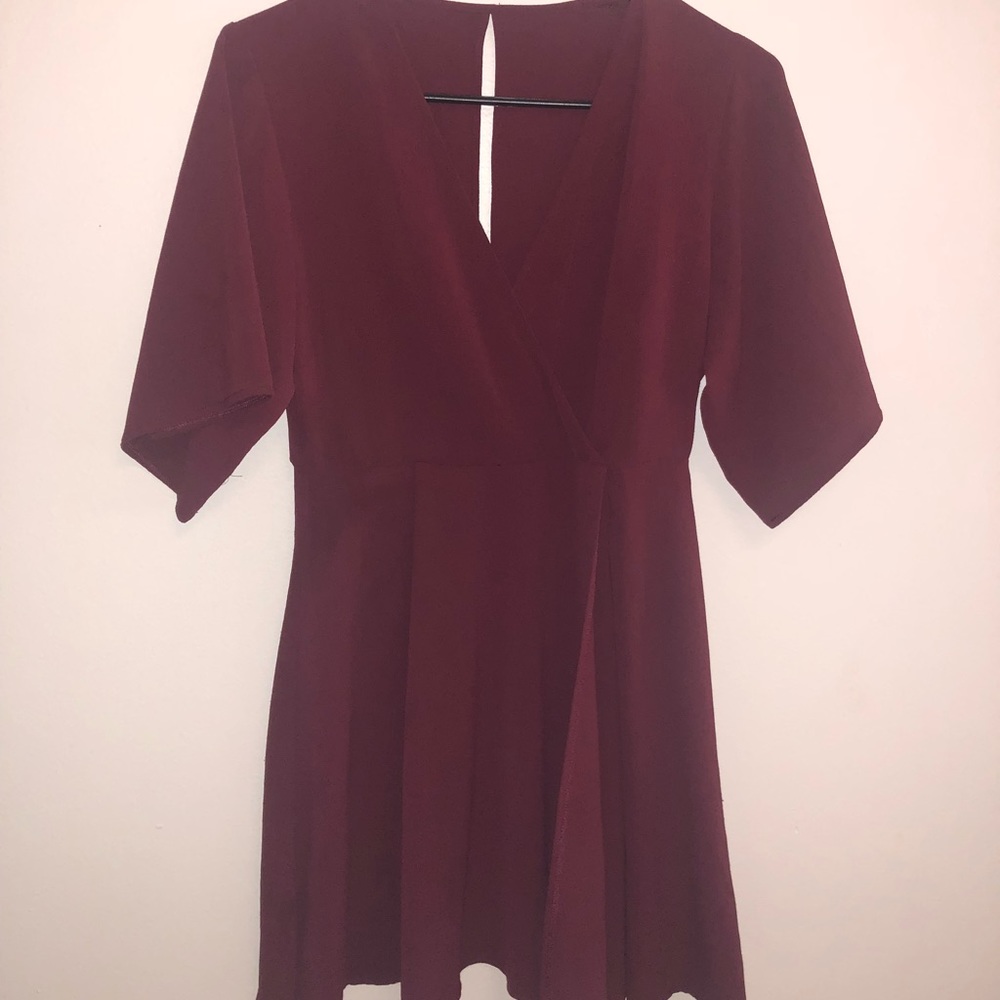 Wine Wrap-like dress